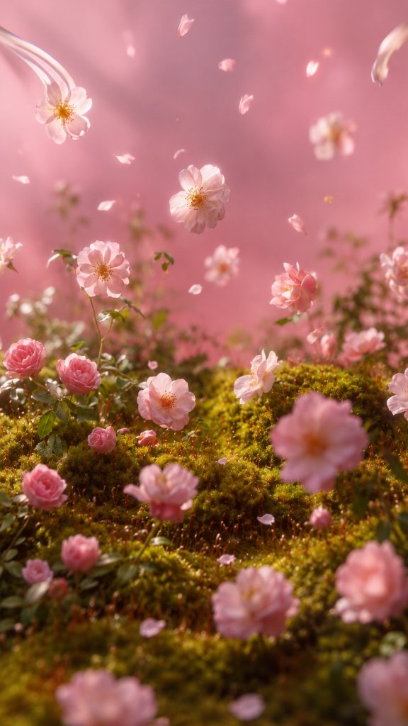 Floral background mobile